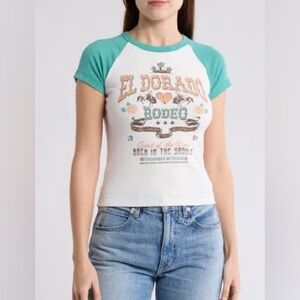 El Dorado Women's Short Sleeve Tee - White and Green